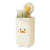 Kitchen Cartoon Suction Cup Chopsticks Holder Wall Mounted Spoon Storage Box No Drilling Required Easy Installation Durable Material