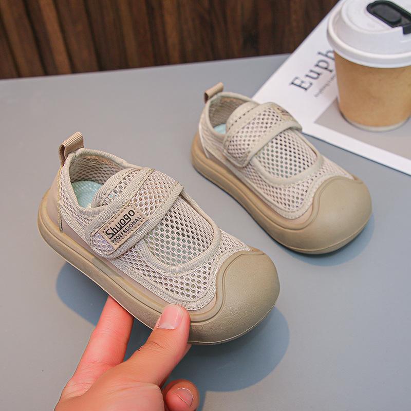 Baby shoes 2025 spring and summer new breathable baby toddler shoes for 1-3 years old children and girls soft-soled single-mesh shoes