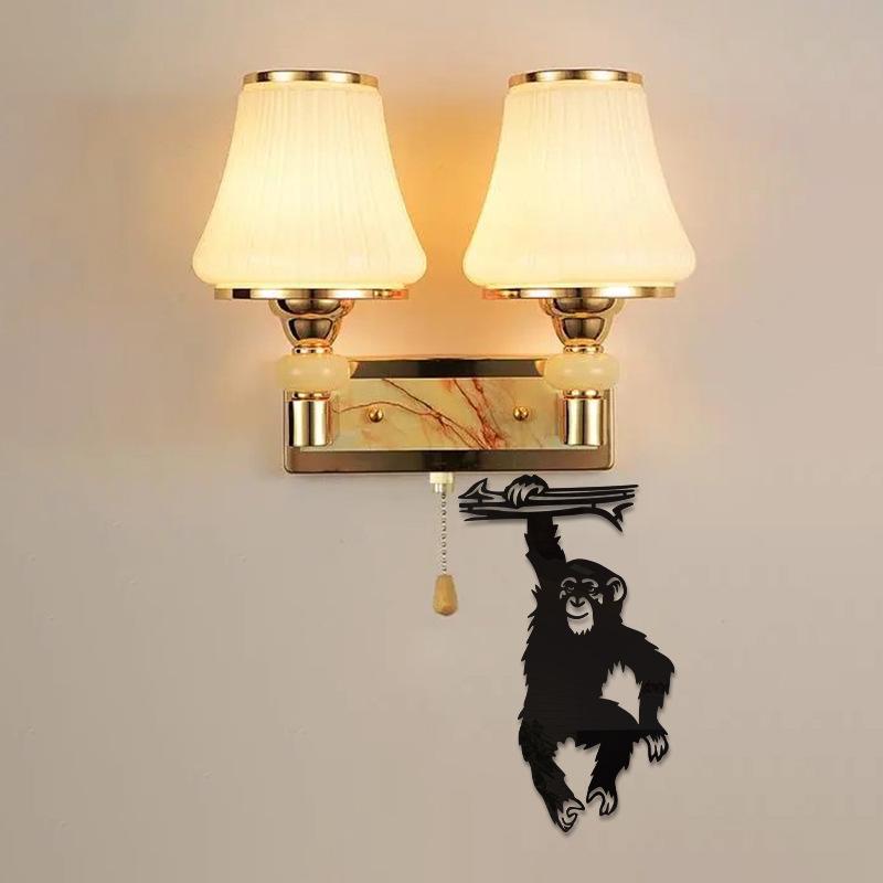 3D Acrylic Gorilla Wall Sticker for Living Room Decor