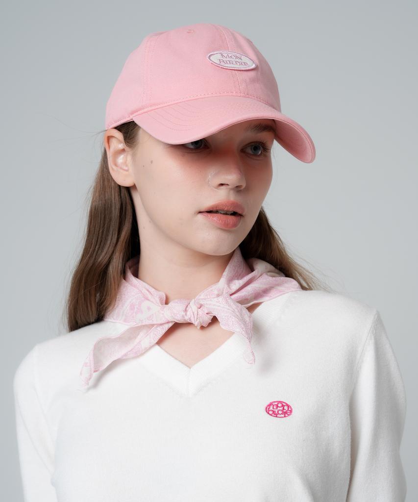 MONBIRDIE GOLF Circle Embroidered Ball Cap Pink