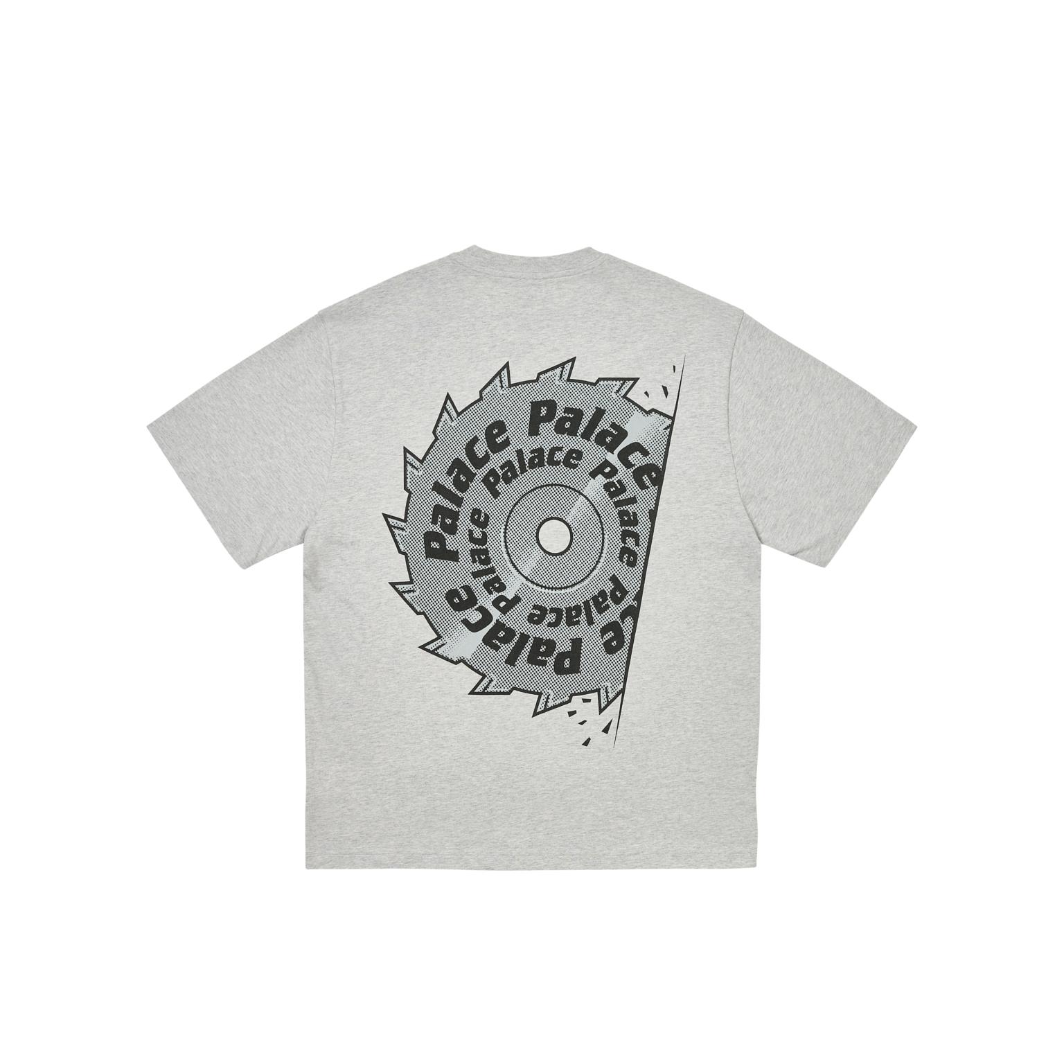 

Palace Saw T-Shirt Grey Marl Unisex Tops P28TS227 S