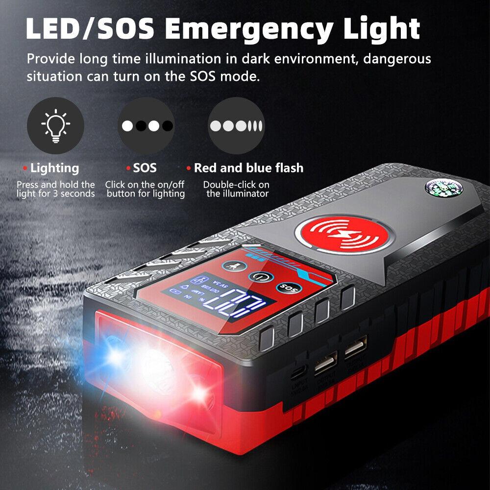 8000A Car Jump Starter Power Bank 12V High-power 229800mAh Portable Car Battery Booster Charger Auto Emergency Diesel Gasoline