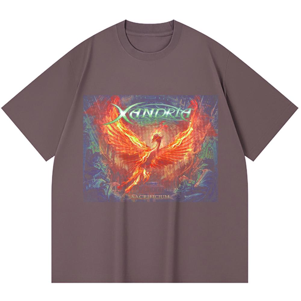 230 Gsm 100% Cotton Heavy Metal T-Shirt  Rock Band Popular Music Print Unisex Heavy Cotton T Shirt