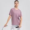 Women's Quick-Dry Breathable Fitness T-Shirt - Short Sleeve, Moisture-Wicking, Ideal for Running & Yoga
