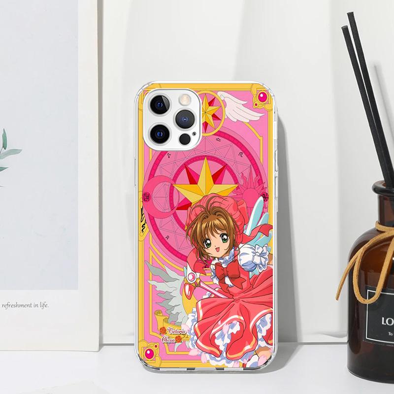 CardCaptor Sakura Anime Phone Case For Iphone 17 Air 16 15 Plus 16E 14 Pro Max 13 Mini 12 11 7 8 SE Fundas Soft Back Cover 17 Ai