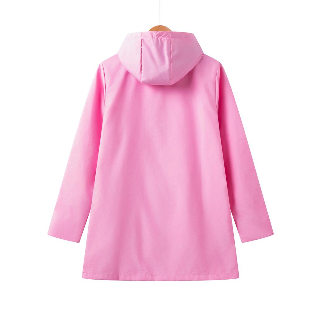 Thin Waterproof Hooded Jacket for Women Outdoor Mountaineering