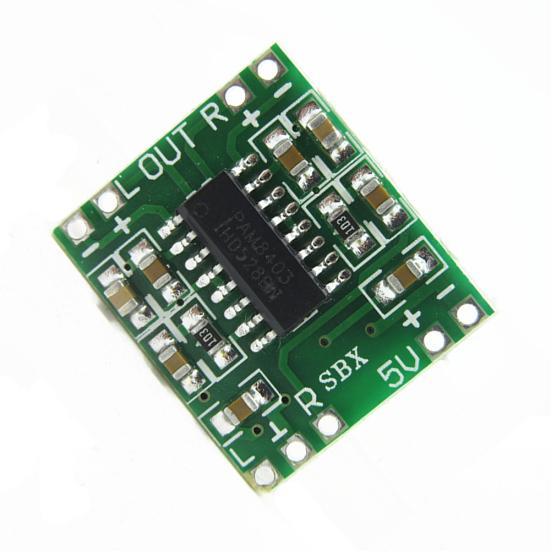 Super Mini Digital 2x3W Klasse D Verstärkerplatine PAM8403 2,5-5V USB-Stromversorgung