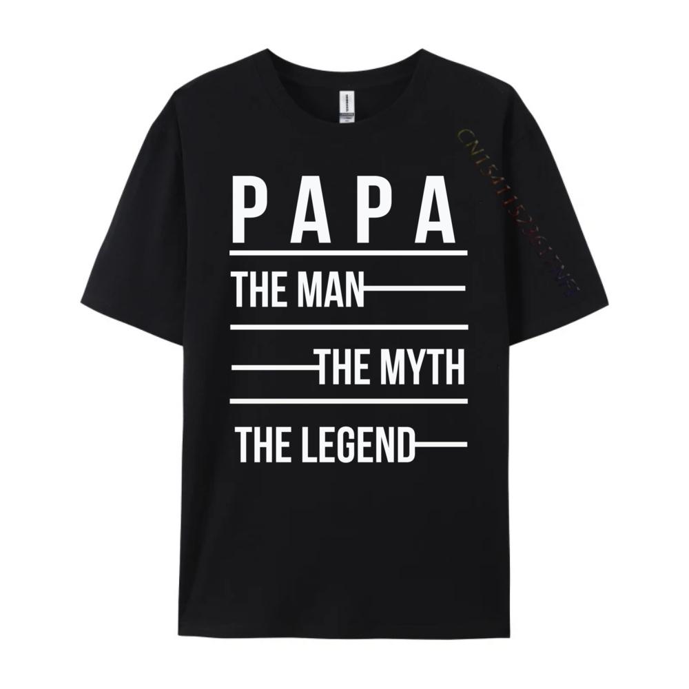 Papa Myth Legend Mens Shirts Graphic Tee Man Clothes Grahpic Tee Shirt T Shirts