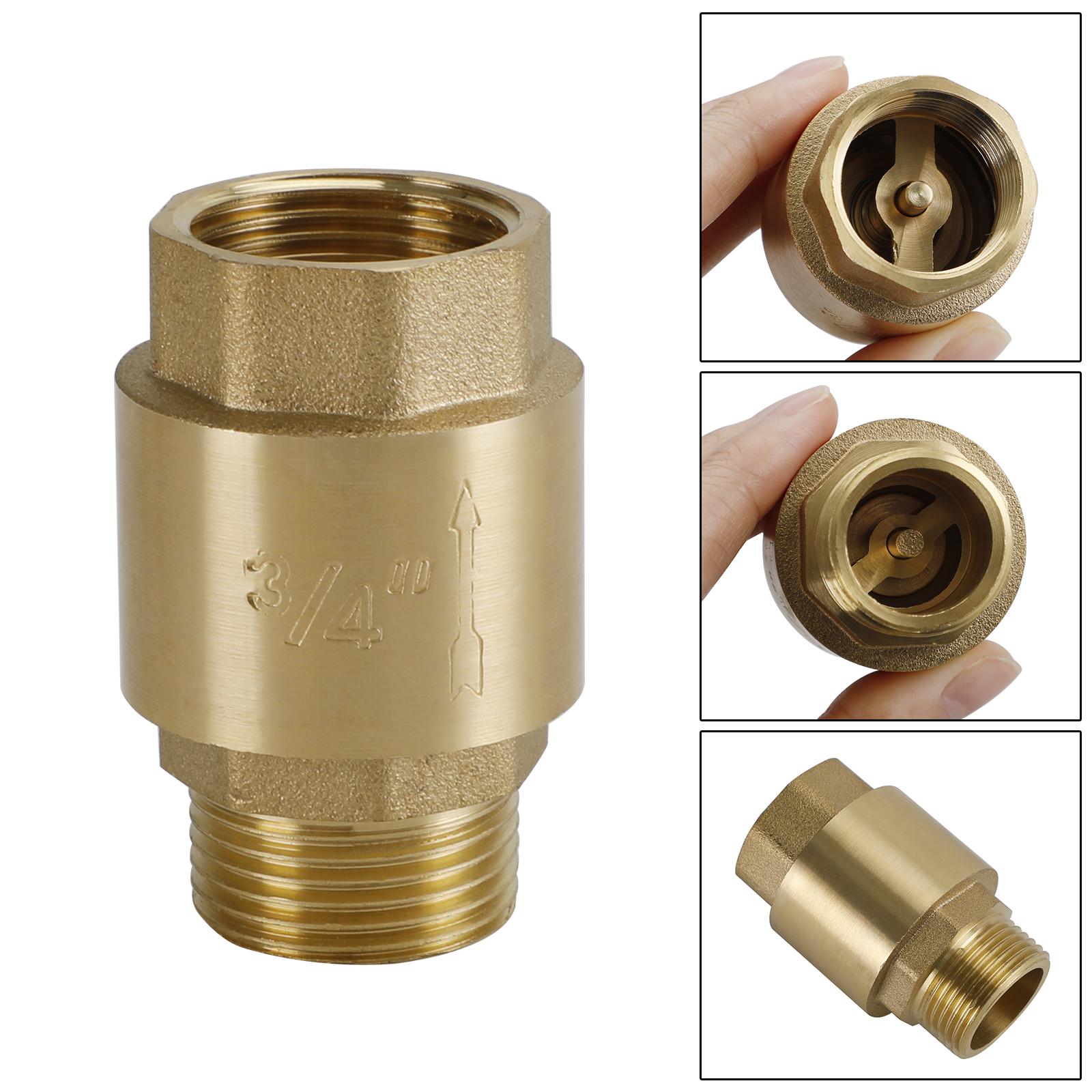 

Brass Check Valve G3/4 M To F Thread Non-Return Backflow Prevention