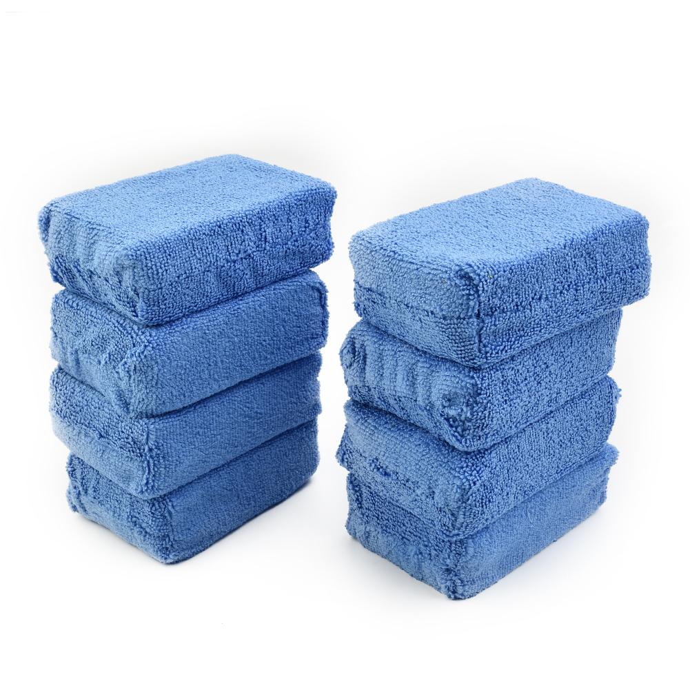 Brand New Microfiber Sponge Tool Clean Tool Polish Practical Reliable Replacement Wash Applicator Best Wax Blue