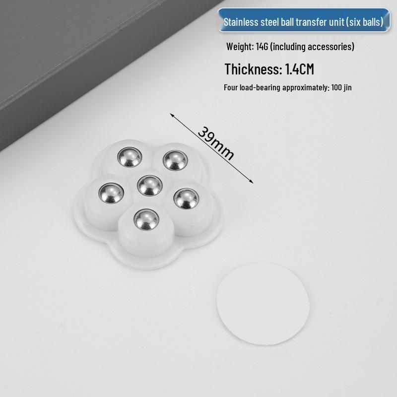 Cicha Samoprzylepna Podstawa Mobilna: Uniwersalne kółko bez wiercenia z pogrubionym łożyskiem kulkowym do użytku domowego