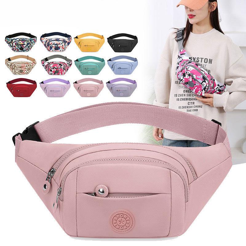 New Ladies Purse Colorful Printing Large Capacity Casual Slung Chest Bag Portable Mobile Phone Bag Cashier Wallet