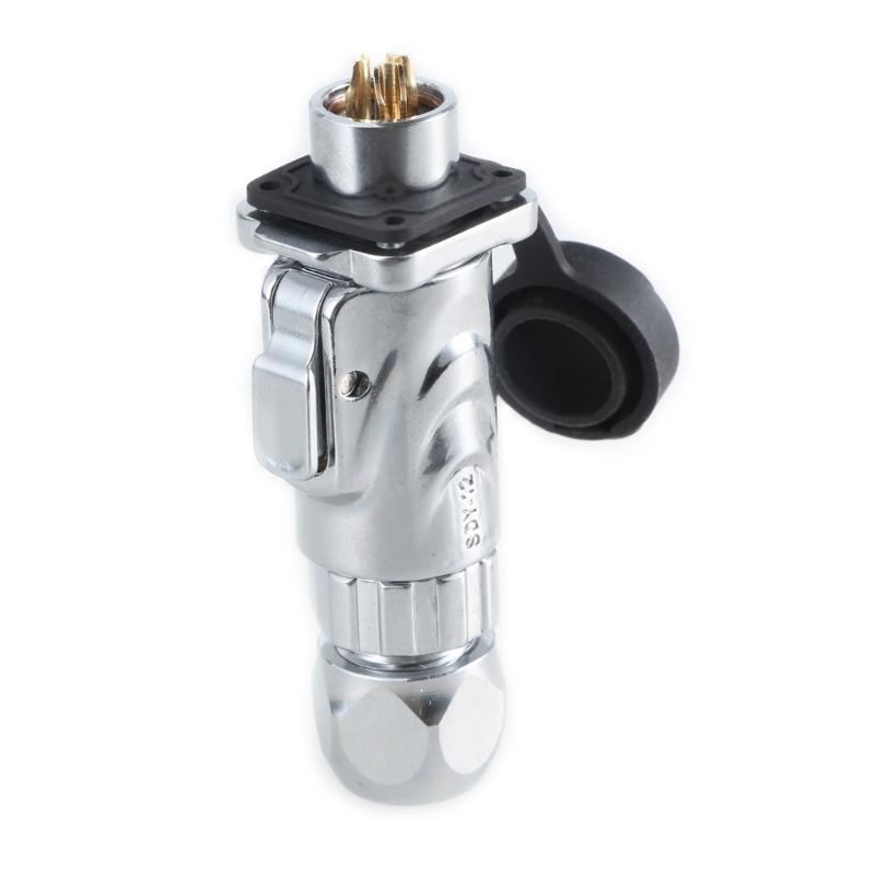 LP12 with LP13 Socket Fast Screw Locking Aviation Connectors For Industrial LED Lights Multiple Functional