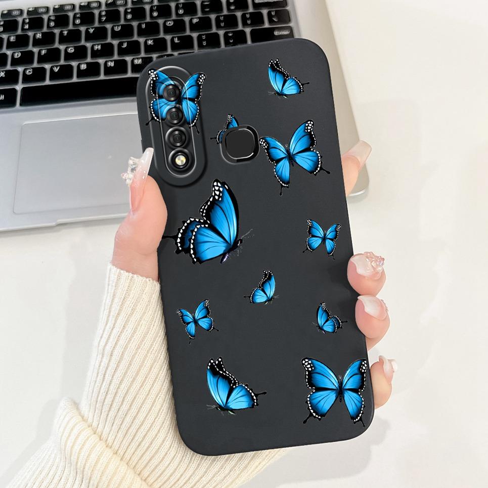

Liquid Silicone Bumper For Infinix Smart 3 Plus X627 Shockproof Cover For Infinix S4 X626 X610B Case Girly Fashion Back Cover Infinix S4 X626
