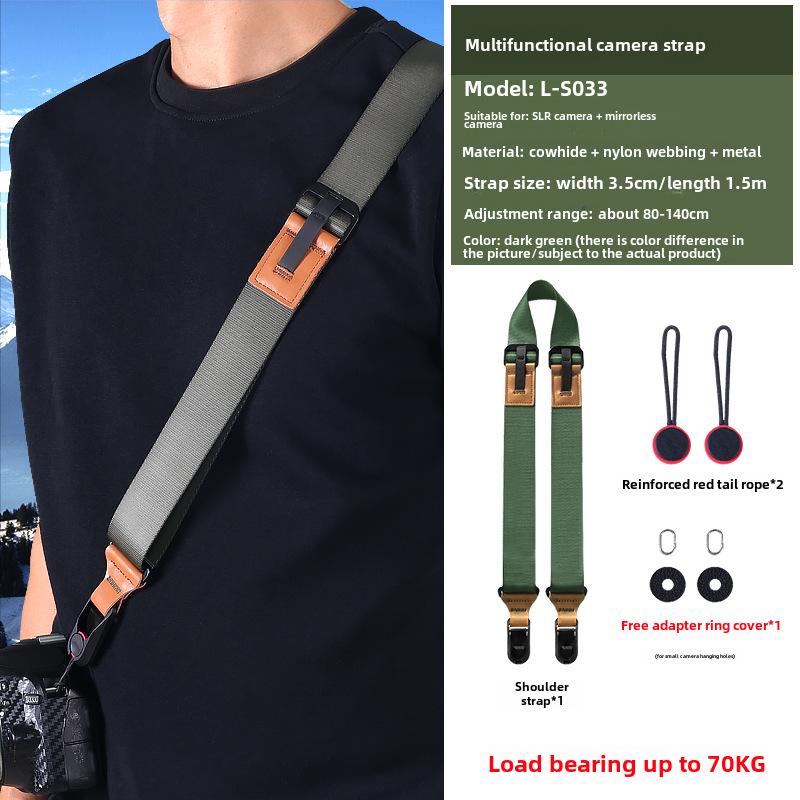 "Donkey SLR Camera Quick Release Shoulder Strap with Adjustable Diagonal Decompression Buckle"
