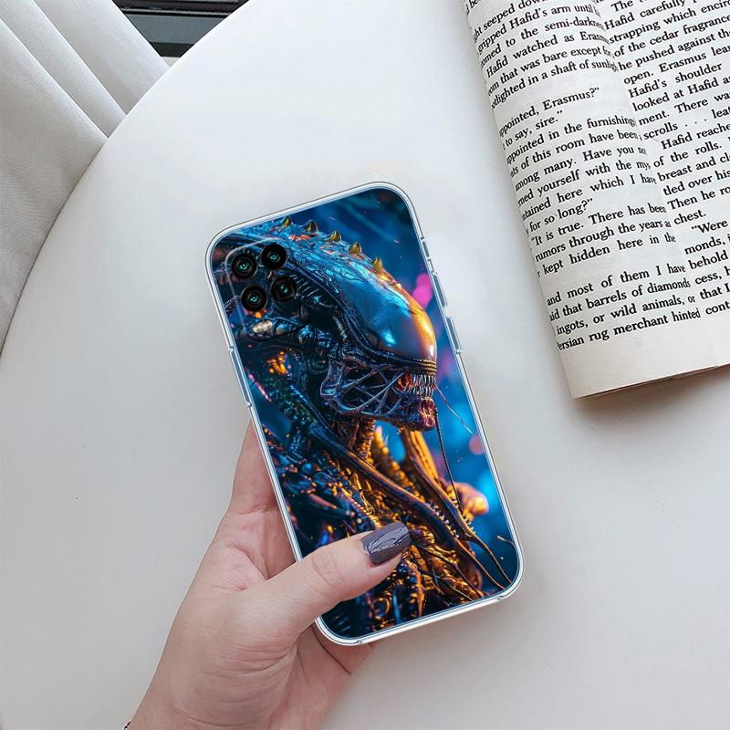 

Aliens vs Predator Xenomorph Transparent Phone Case for Motorola Moto Edge 20 30 40 50 S30 Fusion Ultra Pro Neo Lite + G200 G23 Motorola Edge 50 Ultra