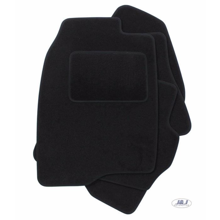 Tapis De Sol Noir Velours - J&amp;J AUTOMOTIVE - Ford Fusion 2002-2012 - Sur Mesure - Antidérapant - Imperméable