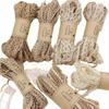 Vintage 10 Meter Burlap Ribbons Handicraft Weavin Twine Jute Yarn Lace Design Jute Burlap Ribbons Gift Warrping