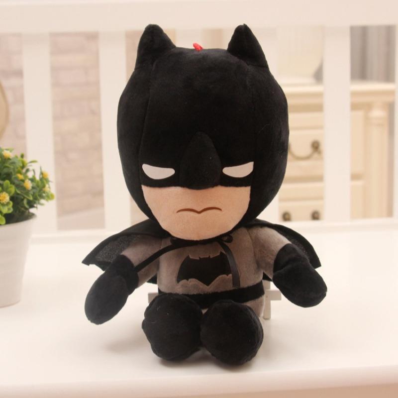 27cm Hot New Cute Anime Batman Plush Toys Movie Toys Soft Stuffed Hero Captain Fashion Christmas Gifts