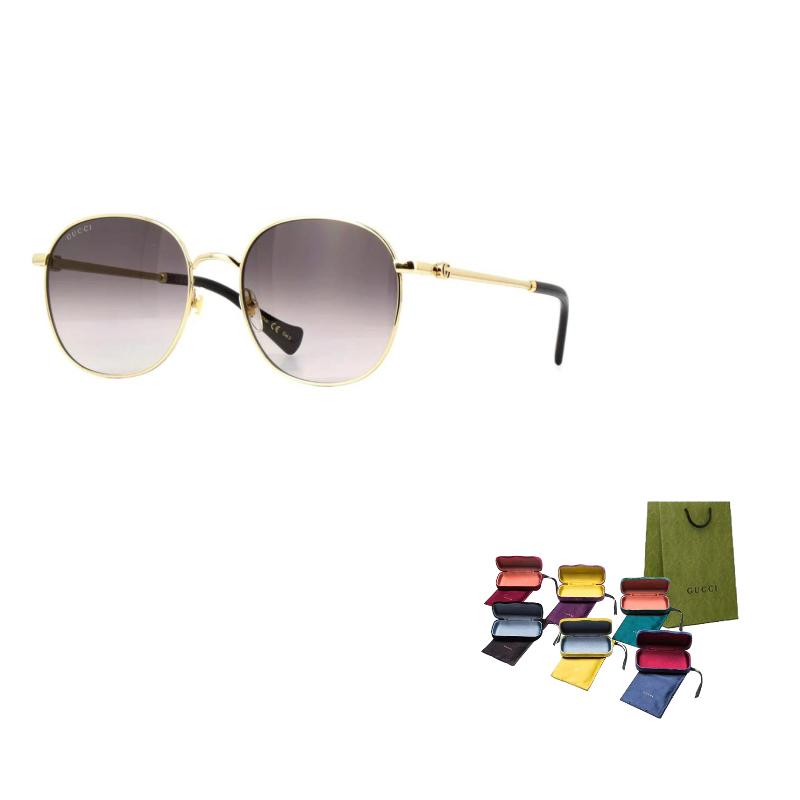 

GUCCI Metal Round Frame Vintage Sunglasses Women s Gradient Grey 56