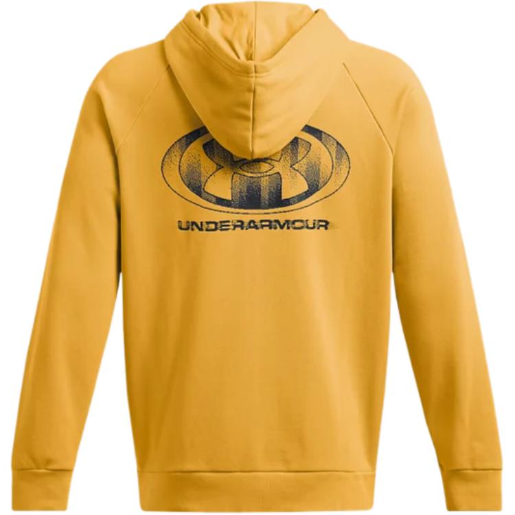 Under Armour Rival Loose Fit Soft Comfortable Long Sleeve Hoodie Men hoodies Gold 1389428-711