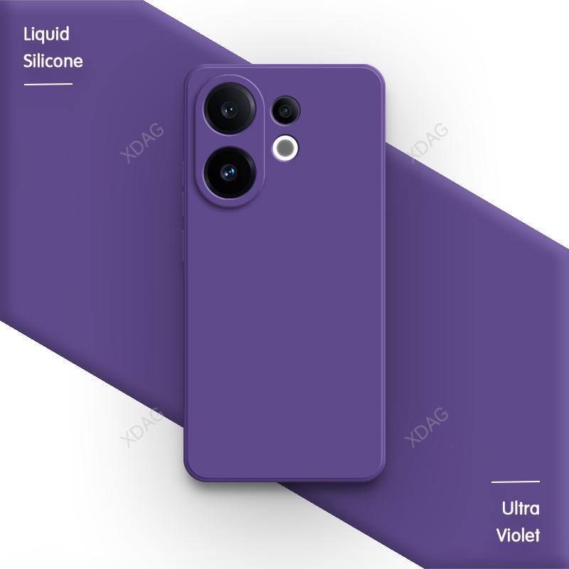 Lens Protection Original Phone Case for VIVO S30 Pro Mini 5G Soft Square Liquid Silicone Internal Flocking Dual Layer Back Cover