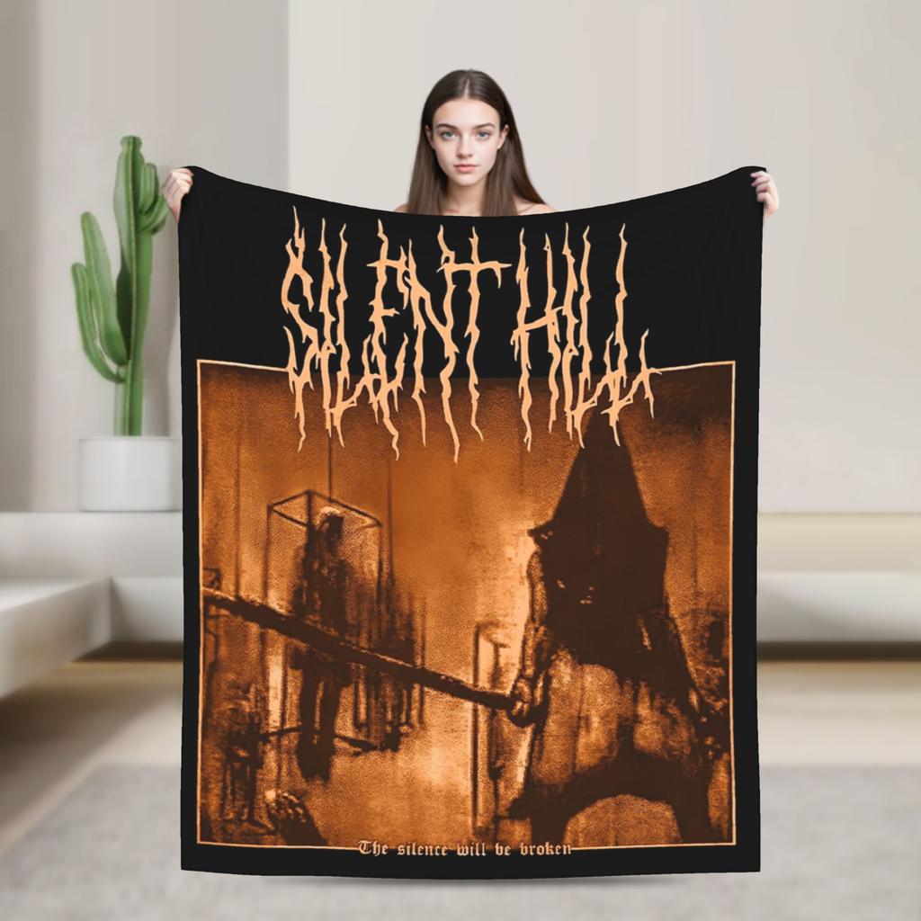 Silent Hill Shattered Memories Blanket Flannel Horror Game Breathable Thin Throw Blankets for Bedding Couch Plush Thin Quilt