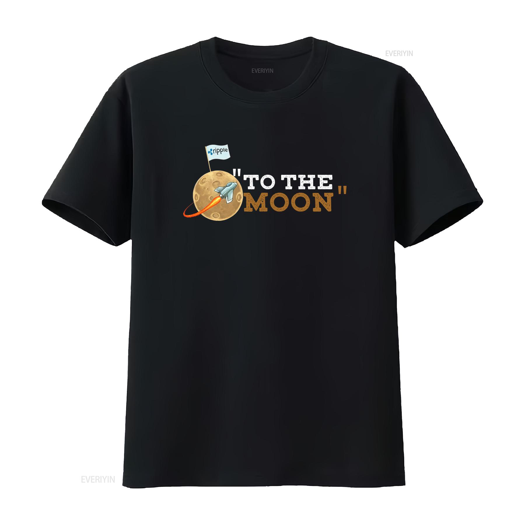 

Ripple Blockchain Cryptocurrency To The Moon Xrp T Shirt Crypto Ethereum Btc Sweat vintage Washed homme Casual Breathable 4XL