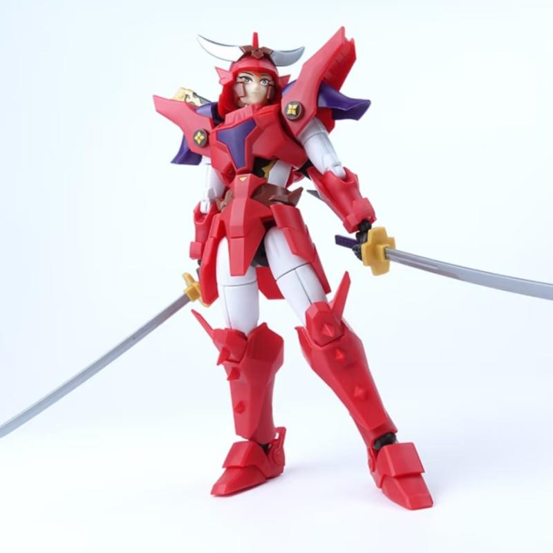 Auf Lager 30mf Yoroi·Shinden Samurai [Ronin Warriors] Gai des Feuers Anime Actionfiguren Montage Sammlungsspielzeug Geschenk