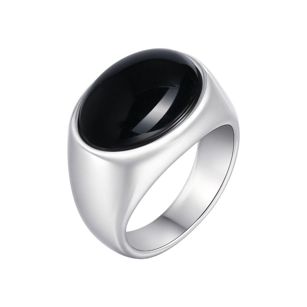 Jewelry Glaze Ring Vintage Oval Finger Ring Gothic Punk Rock Stone Eye Ring  Party Favors