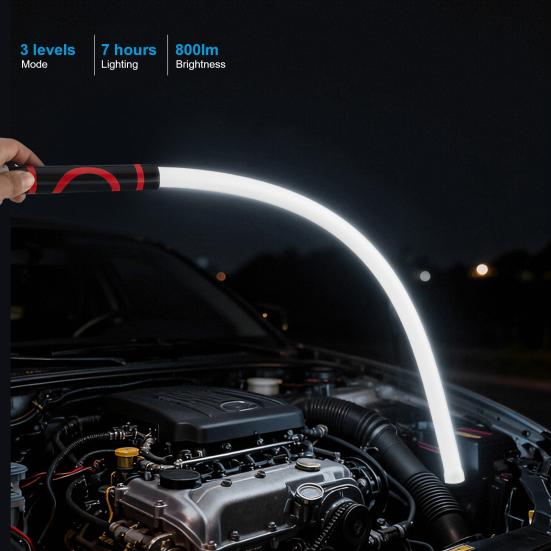 Flexible LED Work Light 22 Inch Bendable Gooseneck Light for Car Repair Rechargeable