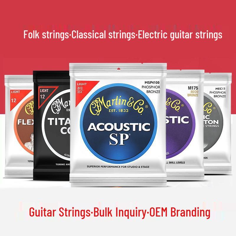 

Martin Brass Acoustic & Electric Guitar Strings M-7100