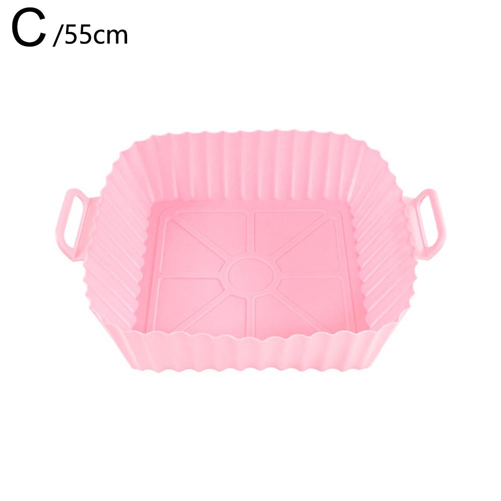 Reusable Silicone Basket Airfryer Baking Tray Silicone Mold for AirFryer Pizza Fried Chicken Basket Air Fryer Liners Accessories