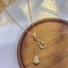 Korean Style Kylin Gourd Necklace: Elegant Fortune & Prosperity Clavicle Chain for Women