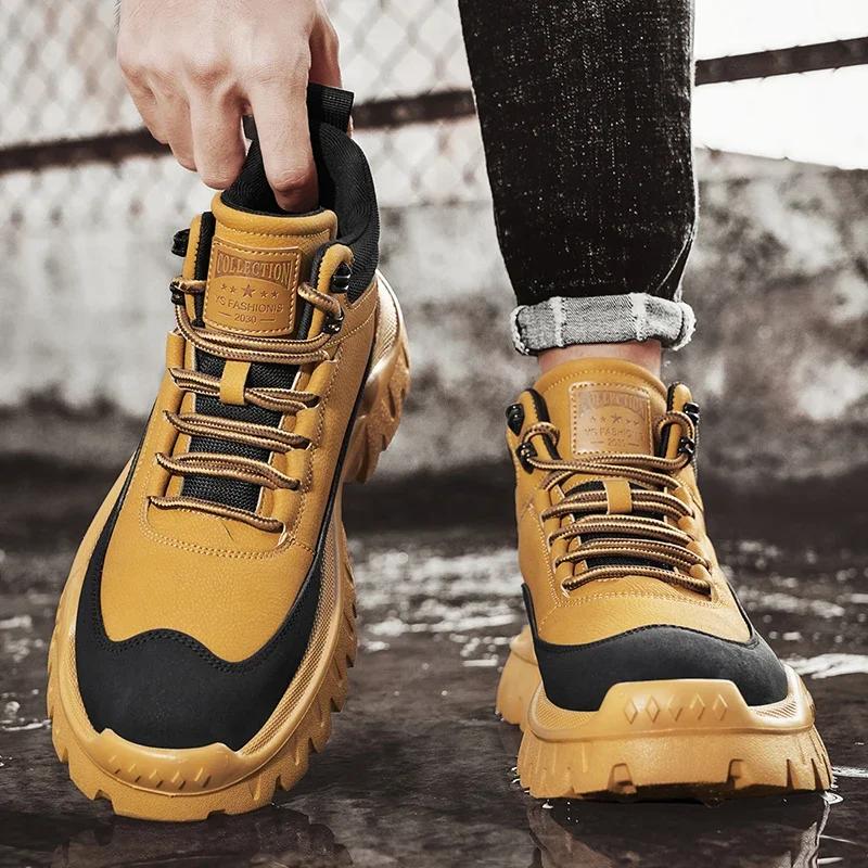 Men Boots New Winter Slippers Warm Men Shoes Waterproof Non-Slip Plush Sneakers Male Tenis Shoes Boots Men Sneakers Winter