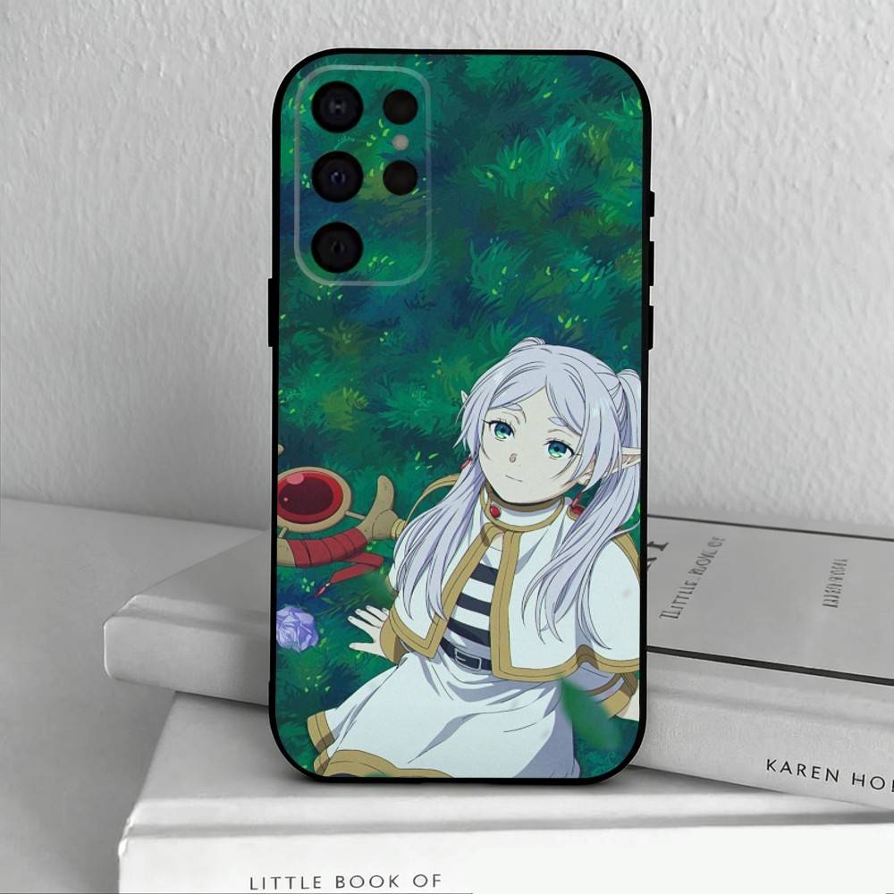Manga Frieren Beyond Journeys End Phone Case For Samsung S25,S24,S21,S22,S23,S30,Ultra,S20,Plus,Others Soft Black Cover