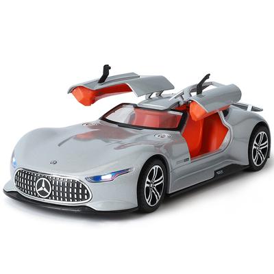 1/24 Benz AMG Alloy Model Car with Sound and Light Feedback Sports Car Model Table Decoration Suitable for Boys As A Gift