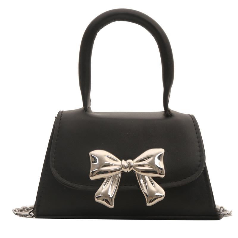 Stylish 2024 Fashion Shoulder Crossbody Bag Bowknot Cute Candy Color Handbag