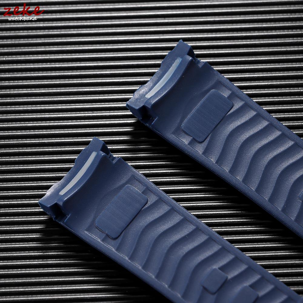 20mm Silikonowy Pasek do Zegarka dla Omega Seamaster 300 Gumowy Pasek dla Mężczyzn Kobiet Wodoodporna Sportowa Bransoleta Opcje Wielokolorowe