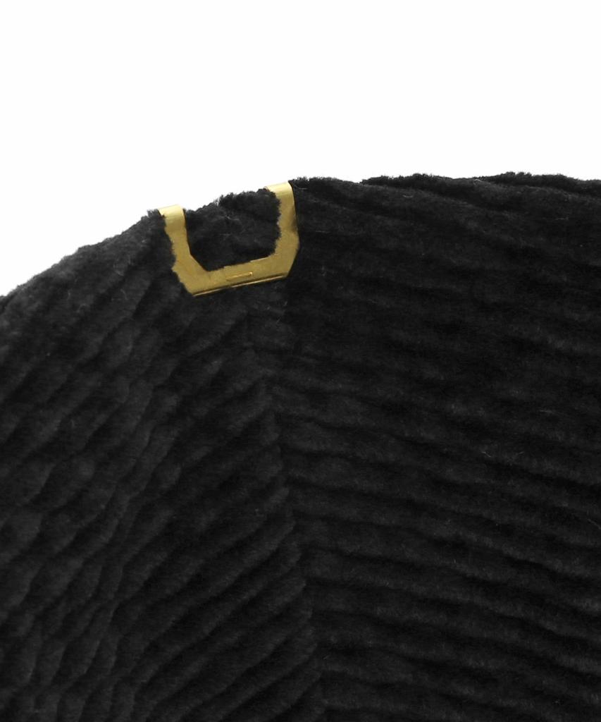 Eondeokeonteulolseutyudio Corduroy Bucket Hat Stand Bucket / Wave Corduroy / Black