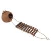 Natural Coconut House Coconut Shell Bird Nest Hanging Pet Parrot Hideaway House with Climbing Rope