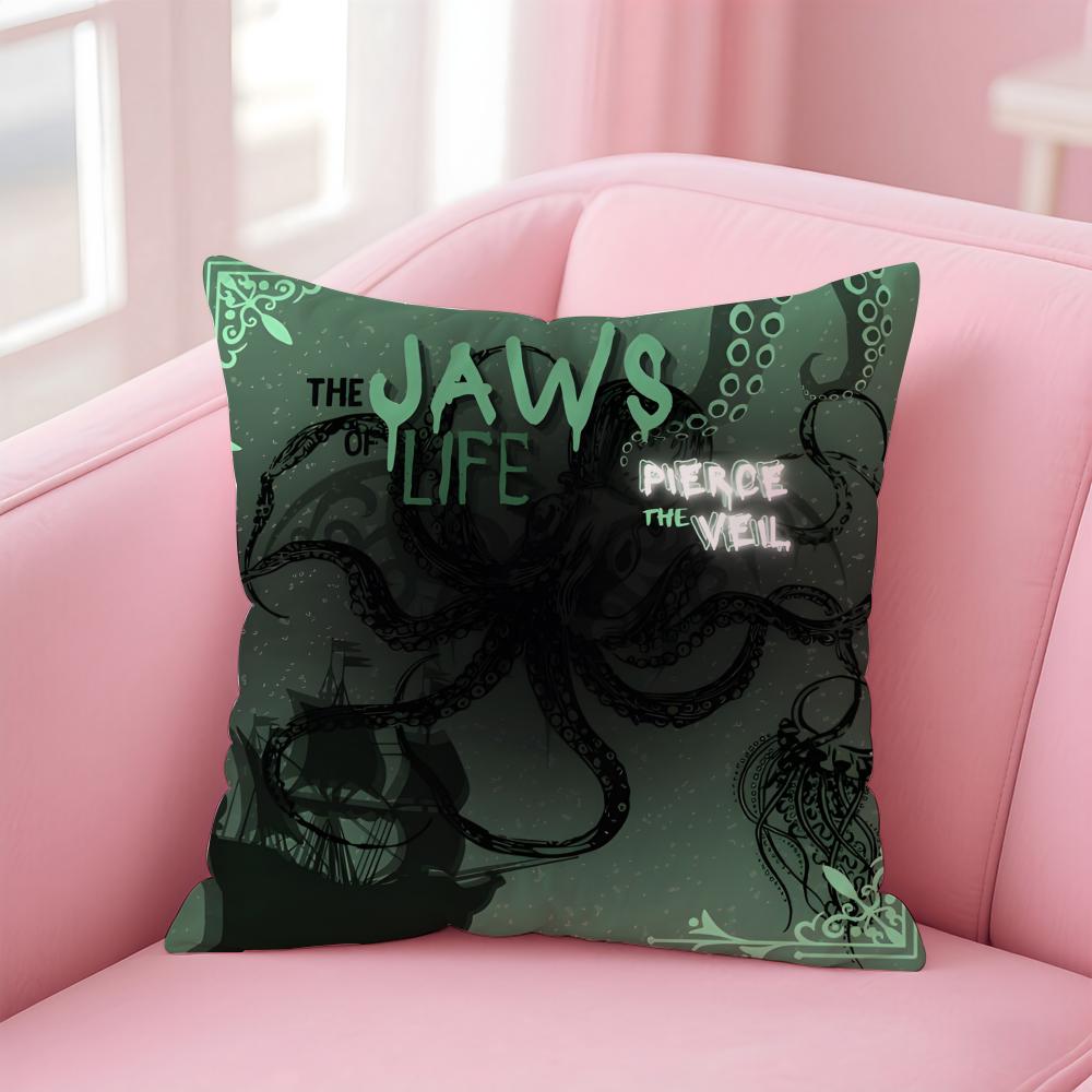 p-Pierce The Veil Cushion Cover Comfortable Reversible Pillow Cover Ideal for Car Sofa Bedroom & Beyond