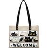 Tote Bag Cartoon Large Capacity Canvas Bag Portable Shoulder Leisure Class Commuter Bag Luggage