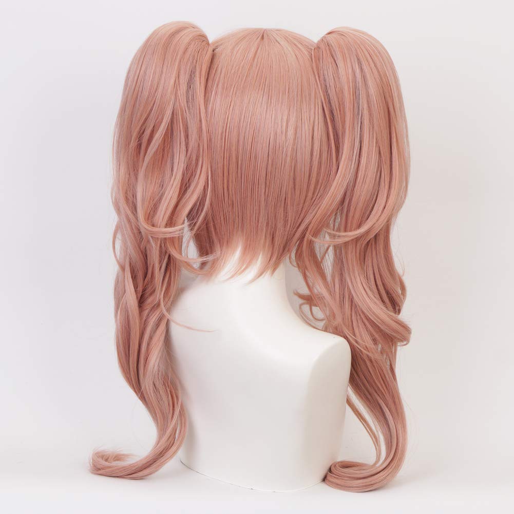 Enoshima Junko Cosplay Wig Pink Long Disguise Heat Resistant Wig Cosplay Wig School Festival Festival Halloween Christmas Event Wig Wig with Wig Net