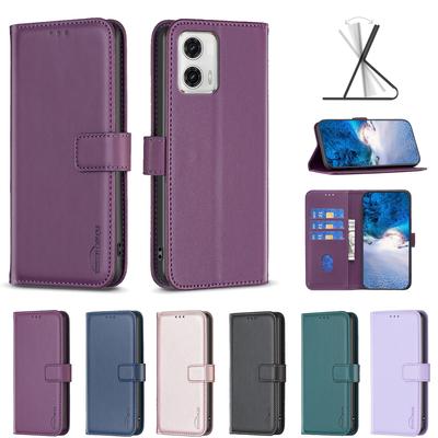 Portafoglio Custodia per Telefono in Ecopelle PU a Fantasia Monocolore con Slot per Carte per Motorola Moto G85, Edge 50 Fusion, Edge 50 Pro, G04, G24, G34, Edge 40 Neo, G84, G54, G14...
