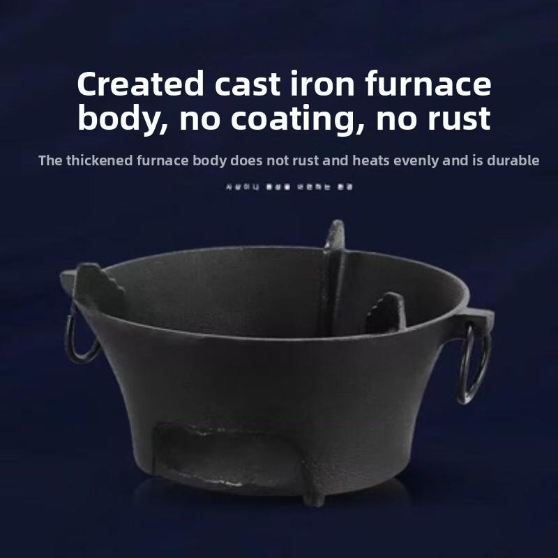 Cast Iron Charcoal Stove Stove for Simmering Tea Around The Stove Barbecue Stove Charcoal Grill for Simmering Tea Outdoor