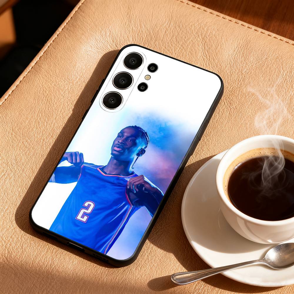 S-Shai G-Gilgeous A-Alexander Phone Case For Samsung S26,S25,24,23,22,30,21,10,9,Ultra,Plus,Lite,Black Soft Case Samsung S24fe