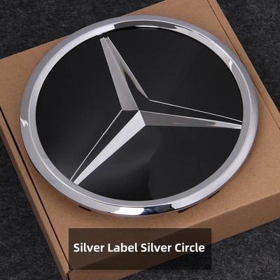 Bilklistermärke för Mercedes Benz bilgrill logotyp ljus spegelvända LED-emblem för Mercedes Benz W166 GLS350 AMG/GLS63 X205 emblem
