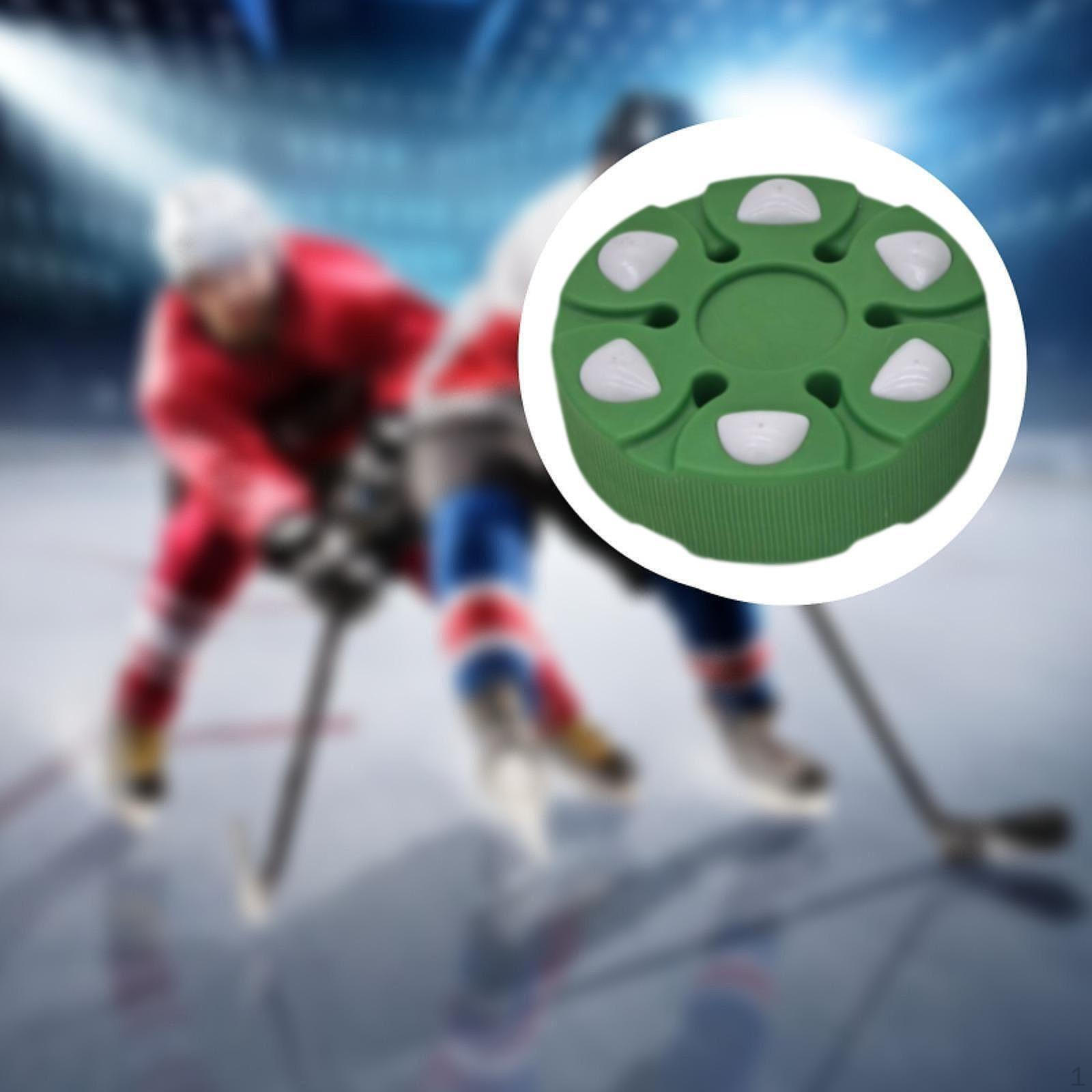 

Хоккейная шайба для роликовых видов спорта, портативный тренировочный мяч для тренировок на открытом воздухе зелёный