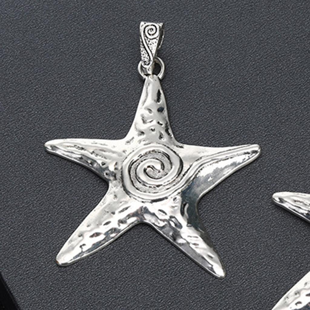 Exaggerate Star Pendant Mini Star Dangle Charm Pentagram Dangle Bead-Girl Y2K Jewelry Making Necklace Bracelet Craft